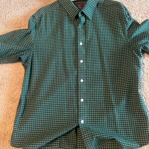 UNTUCKit Green Plaid Men's Shirt